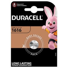 DURACELL elementai CR1616 LITHIUM , 1vnt kaina ir informacija | Elementai | pigu.lt