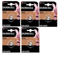 DURACELL elementai CR1616 LITHIUM , 5vnt kaina ir informacija | Elementai | pigu.lt