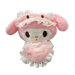 Pliušinė lėlė Kuromi su širdele- My Melody anime veikėja - rožinė, 30cm kaina ir informacija | Minkšti (pliušiniai) žaislai | pigu.lt