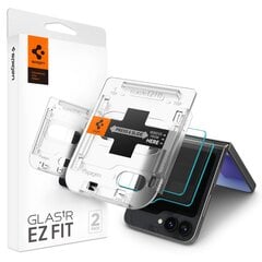 SPIGEN GLAS.TR "EZ FIT" GRŪDINTAS STIKLAS 2 VNT. GALAXY Z FLIP 6 SKAIDRUS kaina ir informacija | Išmaniųjų laikrodžių ir apyrankių priedai | pigu.lt