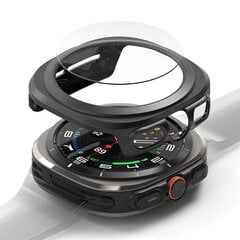 RINGKE SLIM & TEMPERED GLASS GALAXY WATCH ULTRA (47 MM) TITANIUM BLACK цена и информация | Аксессуары для смарт-часов и браслетов | pigu.lt