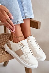 Fashionable Women's Platform Sneakers Made Of Eco Leather Brown Nevisase 32936-21 цена и информация | Спортивная обувь, кроссовки для женщин | pigu.lt