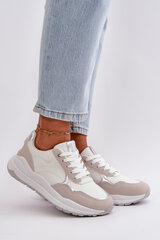 Women's Platform Sneakers Made Of Eco Leather White Issatta 32950-21 цена и информация | Спортивная обувь, кроссовки для женщин | pigu.lt