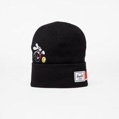 Kepurė Herschel Elmer Beanie Mickey Black kaina ir informacija | Vyriški šalikai, kepurės, pirštinės | pigu.lt