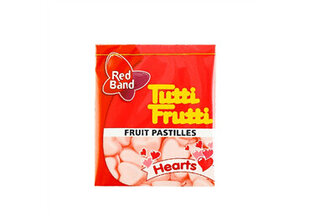 Kramtomieji saldainiai Red Band Tutti Frutti Hearts, 15 g kaina ir informacija | Saldumynai | pigu.lt