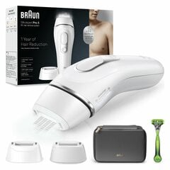 Braun Silk-expert Pro PL5145 Intensyvaus pulso šviesa (IPL) Balta kaina ir informacija | Epiliatoriai | pigu.lt