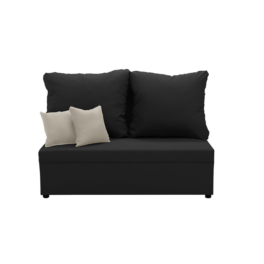 Sofa-lova Belleza Tom, juoda/pilka kaina ir informacija | Sofos | pigu.lt