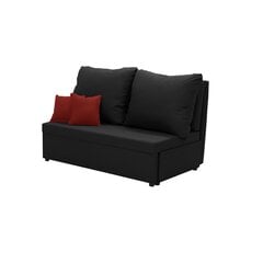 Sofa-lova Belleza Tom, juoda/raudona kaina ir informacija | Sofos | pigu.lt