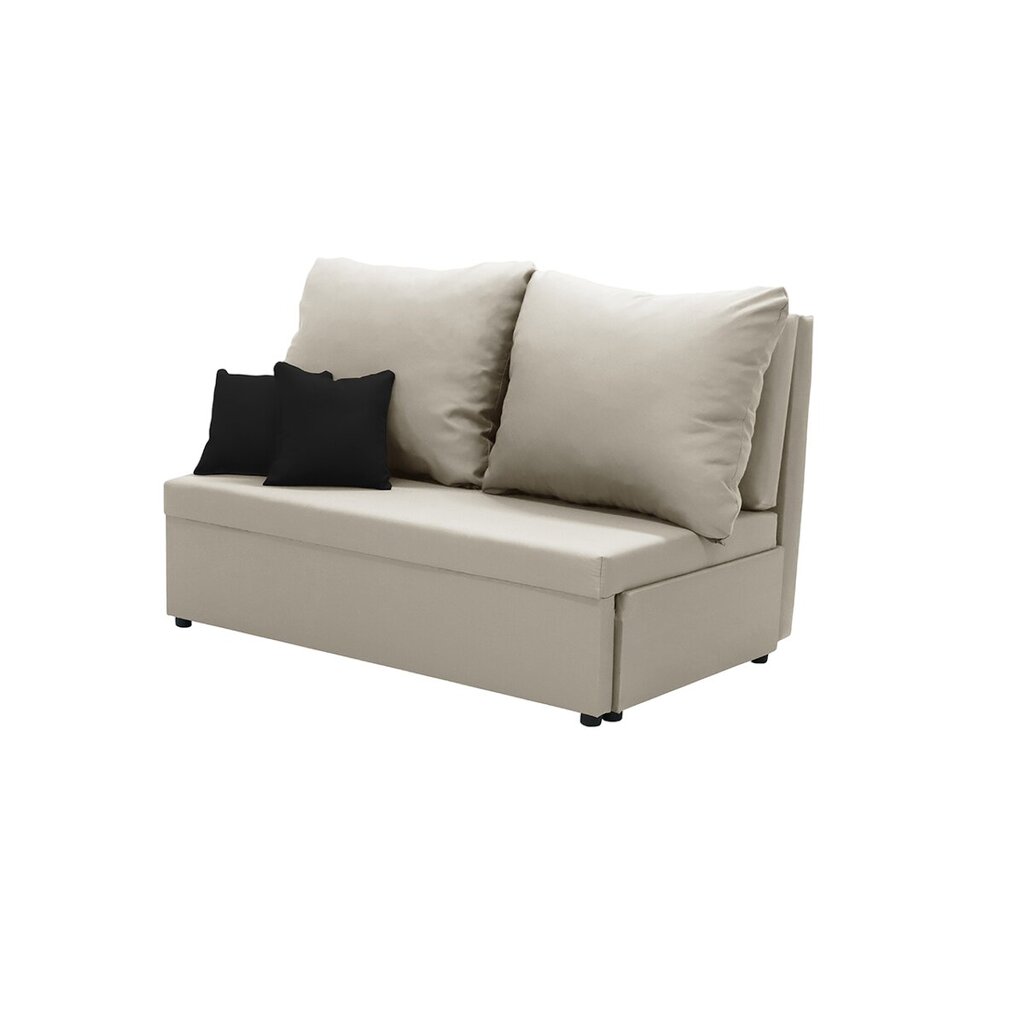 Sofa-lova Belleza Tom, smėlio/juoda kaina ir informacija | Sofos | pigu.lt