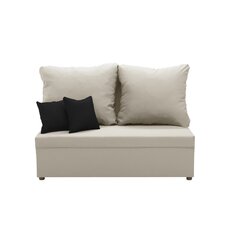 Sofa-lova Belleza Tom, smėlio/juoda kaina ir informacija | Sofos | pigu.lt