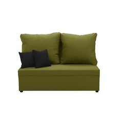 Sofa-lova Belleza Tom, žalia/juoda kaina ir informacija | Sofos | pigu.lt