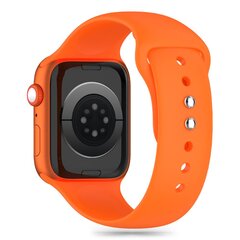 TECH-PROTECT SILIKONINIS APPLE WATCH 4 | 5 | 6 | 7 | 8 | 9 | SE | ULTRA 1 | 2 (42 | 44 | 45 | 49 MM) RYŠKIAI ORANŽINIS kaina ir informacija | Išmaniųjų laikrodžių ir apyrankių priedai | pigu.lt