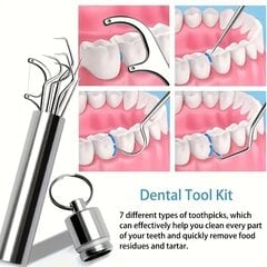 Зубочистки многоразовые, набор для ухода за зубами 7 шт. цена и информация | Зубные щетки, пасты | pigu.lt