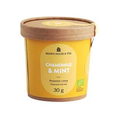 Brown House & Tea Chamomile Mint žolelių arbata, 30g kaina ir informacija | Arbata | pigu.lt