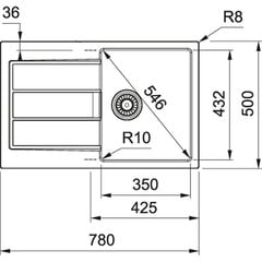 Товар с повреждённой упаковкой. Tectonite кухонная мойка Franke Sirius S2D 611-78 цена и информация | Товары для сантехники с поврежденной упаковкой | pigu.lt