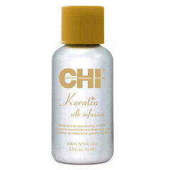 Keratino ir šilko kompleksas CHI Keratin Silk Infusion, 15 ml x 5 vnt. kaina ir informacija | Priemonės plaukų stiprinimui | pigu.lt