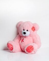 Pliušinis žaislas Teddy Meškiukas, 60 cm, rožinis kaina ir informacija | Minkšti (pliušiniai) žaislai | pigu.lt