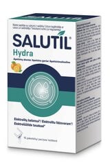 Maisto papildas elektrolitų balansui Salutil Hydra, apelsinų skonio, 15 pak. kaina ir informacija | Vitaminai, maisto papildai, preparatai gerai savijautai | pigu.lt