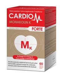 Maisto papildas Širdžiai Cardio M Monakolin K forte, 60 kaps. kaina ir informacija | Vitaminai, maisto papildai, preparatai gerai savijautai | pigu.lt