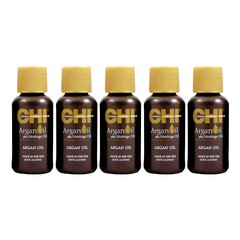 Масло арганы и моринги для волос CHI Argan Oil Plus Moringa Oil, 15 мл х 5 шт. цена и информация | Средства для укрепления волос | pigu.lt