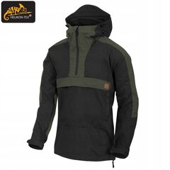 Kengūros striukė, Helikon-Tex, Anorak Woodsman, Juoda/ Taiga Green цена и информация | Мужские куртки | pigu.lt