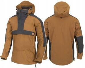 Kengūros striukė, Helikon-Tex, Anorak Woodsman, Coyote/Grey цена и информация | Мужские куртки | pigu.lt