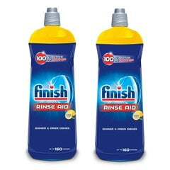 Finish indaplovių skalavimo skystis Shine&Dry Lemon, 2 x 800 ml kaina ir informacija | Indų plovimo priemonės | pigu.lt