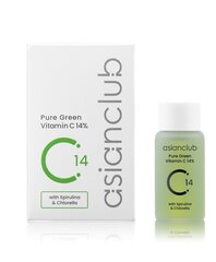 Asian Club - Pure Green Vitamin C 14%, 15ml - Šviesinantis veido serumas su vitaminu C kaina ir informacija | Veido aliejai, serumai | pigu.lt