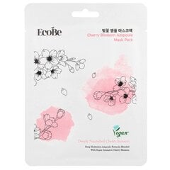 "EcoBe Cherry Blossom Ampoule" kaukės pakuotė 25ml - šviesinanti lakštinė kaukė su vyšnių ekstraktu kaina ir informacija | Veido kaukės, paakių kaukės | pigu.lt