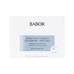 Babor Instant Fresh & Smooth сыворотка для глаз 15 мл и подушечки 2 шт. цена и информация | Сыворотки, кремы для век | pigu.lt