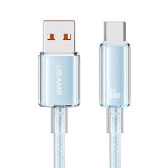 USAMS Cloud Series 6A USB to type-C цена и информация | Кабели для телефонов | pigu.lt