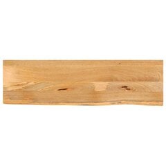 vidaXL Pöytälevy Natural Edge 100x20x3,8 cm mangopuuta kaina ir informacija | Virtuvės stalviršiai | pigu.lt