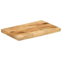 vidaXL Pöytälevy 50x20x2,5cm Natural Edge Raaka mangopuu kaina ir informacija | Virtuvės stalviršiai | pigu.lt