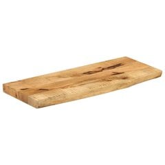 vidaXL Pöytälevy 90x20x3,8cm Natural Edge Raaka mangopuu kaina ir informacija | Virtuvės stalviršiai | pigu.lt