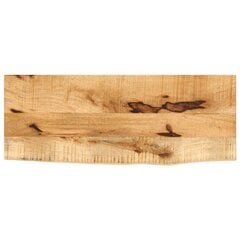 vidaXL Pöytälevy 90x20x3,8cm Natural Edge Raaka mangopuu kaina ir informacija | Virtuvės stalviršiai | pigu.lt