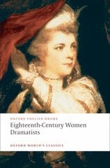 Eighteenth-Century Women Dramatists kaina ir informacija | Apsakymai, novelės | pigu.lt