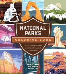 National Parks Coloring Book: Color Your Way Through America's Treasured Landscapes - More than 100 Pages to Color! kaina ir informacija | Kelionių vadovai, aprašymai | pigu.lt