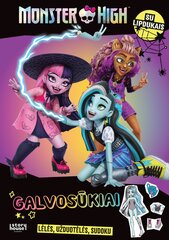 Monster High. Galvosūkiai su lipdukais цена и информация | Книжки - раскраски | pigu.lt