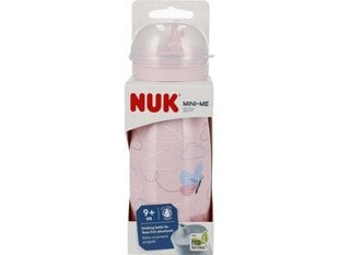 Gertuvė NUK Mini-Me, rožinė, 9+ mėn, 300 ml kaina ir informacija | Buteliukai kūdikiams ir jų priedai | pigu.lt