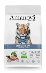 Amanova Delicious для взрослых стерилизованных кошек с бараниной, 1,5 кг цена и информация | Сухой корм для кошек | pigu.lt