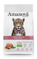 Amanova Deluxe для взрослых стерилизованных кошек с лососем, 1,5 кг цена и информация | Сухой корм для кошек | pigu.lt