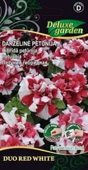 Darželinė petunija Duo red white kaina ir informacija | Gėlių sėklos | pigu.lt