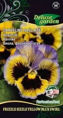 Našlaitė Frizzle Sizzle Yellow Blue Swirl kaina ir informacija | Gėlių sėklos | pigu.lt