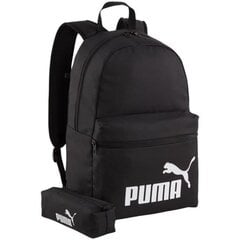 Puma Phase mokyklinė kuprinė su PENCIL CASE vyrišku moterišku rinkiniu mokyklinei A4 kaina ir informacija | Kuprinės mokyklai, sportiniai maišeliai | pigu.lt