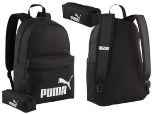 Puma Phase mokyklinė kuprinė su PENCIL CASE vyrišku moterišku rinkiniu mokyklinei A4 kaina ir informacija | Kuprinės mokyklai, sportiniai maišeliai | pigu.lt