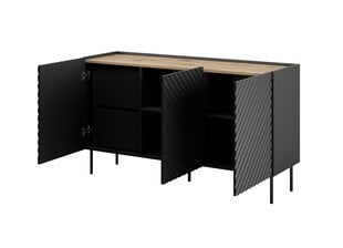 3D2SZ ONDA komoda 150x45x85 juoda цена и информация | Комоды | pigu.lt