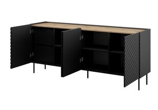 4D2SZ ONDA komoda 200x45x85 juoda цена и информация | Комоды | pigu.lt