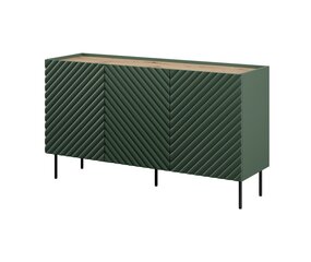 3D2SZ ONDA komoda 150x45xH85 žalia цена и информация | Комоды | pigu.lt