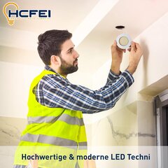 Hcfei Led Itin Plokščias Prožektorius, 3,5 W, 230 V, Matinės Baltos Spalvos, 6 Vnt. kaina ir informacija | Lubiniai šviestuvai | pigu.lt