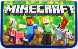 MINECRAFT PENCIL CASE mokyklinis sulankstomas modelis D23 kaina ir informacija | Kuprinės mokyklai, sportiniai maišeliai | pigu.lt